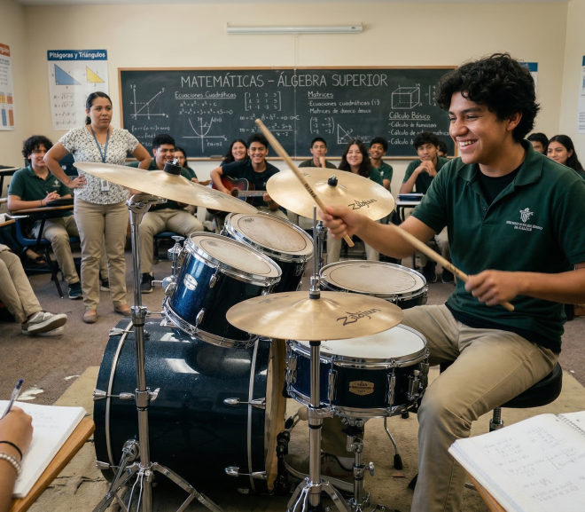 El ritmo como sistema operativo del aprendizaje: Una charla entre baquetas y neuroeducación