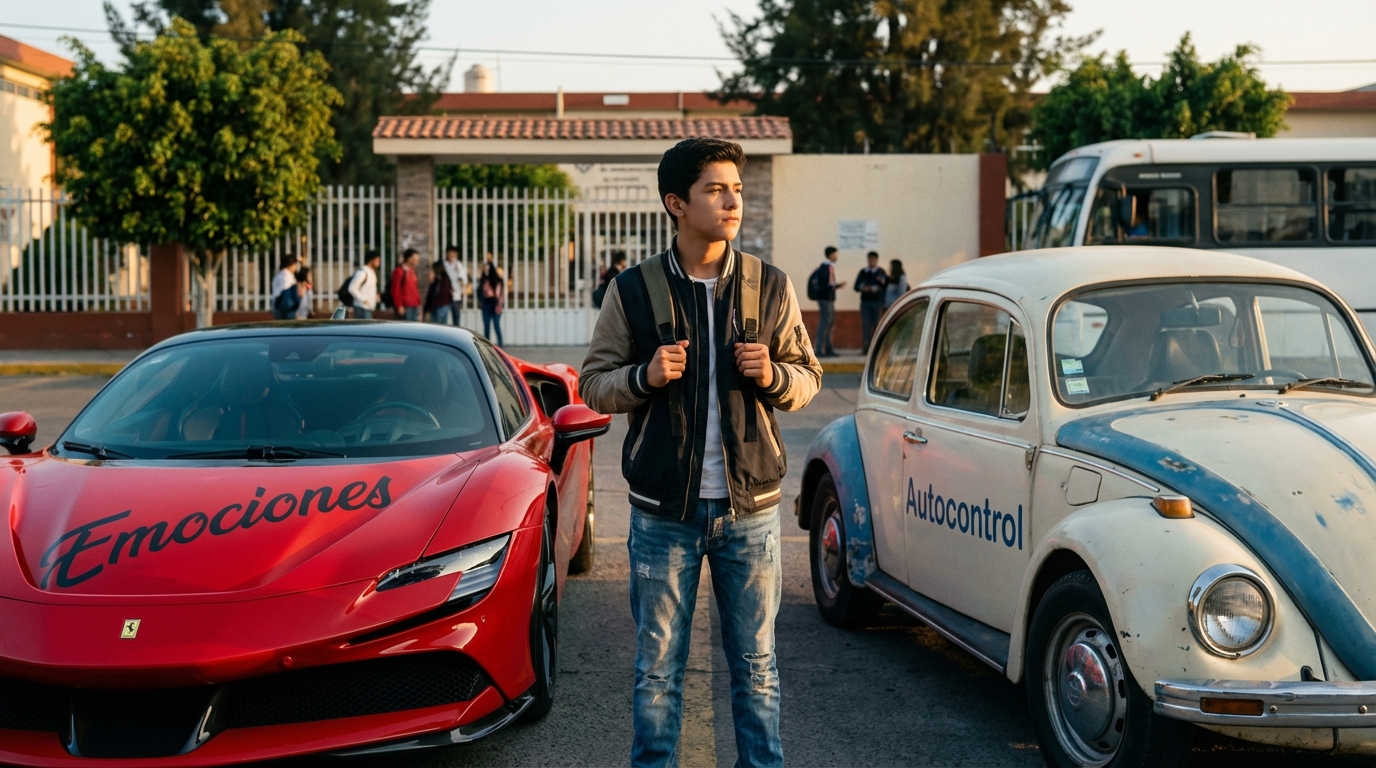 El cerebro adolescente: Un Ferrari de emociones con frenos en construcción